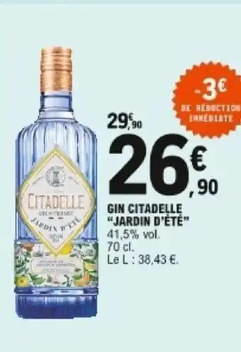 E.Leclerc Gin citadelle Jardin d'été offre