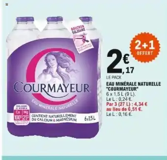 E.Leclerc Eau minérale naturelle Courmayeur offre
