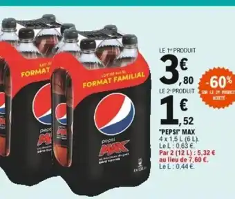 E.Leclerc Pepsi Max offre