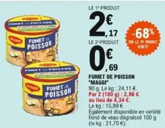 E.Leclerc Fumet de poisson Maggi offre