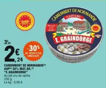 E.Leclerc Camembet de normandie offre