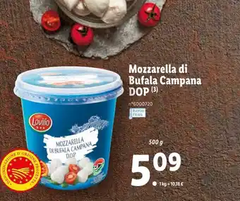 Lidl Mozzarella Di Bufala Campana offre