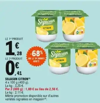 E.Leclerc Sojasun citron offre