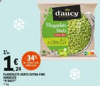E.Leclerc Flageolets verts extra-fins surgelés D'aucy offre
