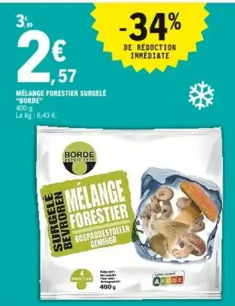 E.Leclerc Mélange forestier surgelé Borde offre