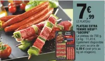 E.Leclerc Plateau extra tendre bœuf Socopa offre