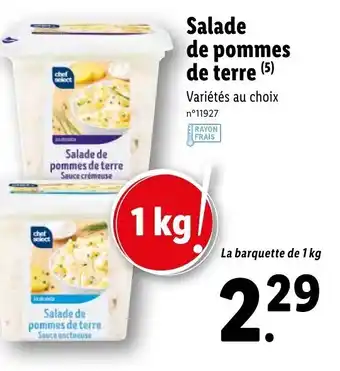 Lidl Salade De Pommes De Terre offre