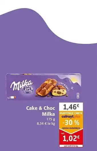 Colruyt Cake & Choc Milka offre