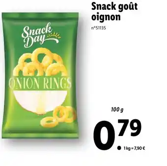 Lidl Snack Goût Oignon offre