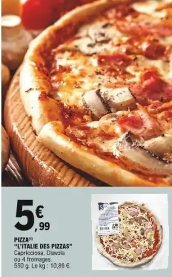 E.Leclerc Pizza L'italie des pizzas offre