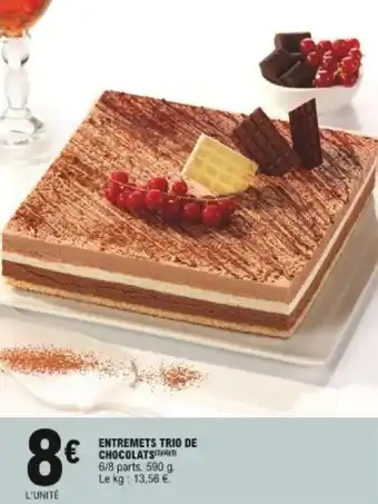 E.Leclerc Entremets trio de chocolats offre