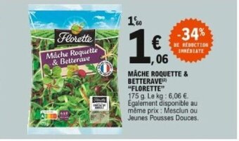 E.Leclerc Mâche roquette & betterave Florette offre