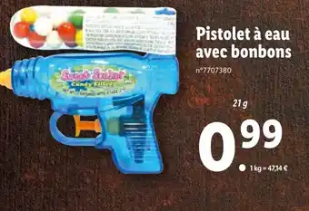Lidl Pistolet à Eau Avec Bonbons offre