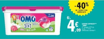 E.Leclerc Lessive capsules OMO offre