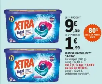 E.Leclerc Lessive capsules X-Tra offre