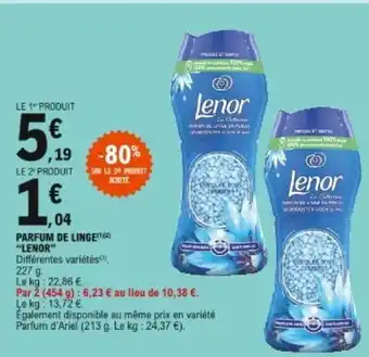 E.Leclerc Parfum de linge Lenor offre