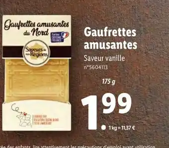 Lidl Gaufrettes Amusantes offre