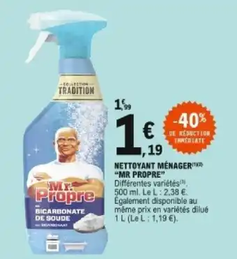 E.Leclerc Mettoyant ménager Mr propre offre