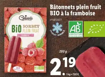 Lidl Bâtonnets Plein Fruit offre