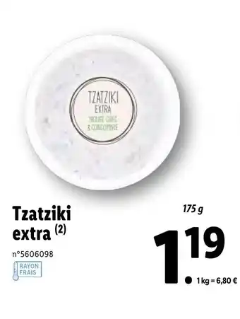 Lidl Tzatziki Extra offre