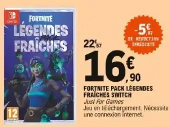 E.Leclerc Fortnite pack légendes switch offre