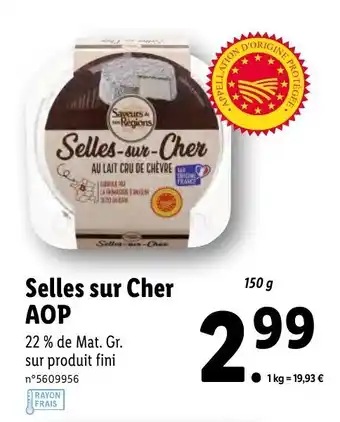 Lidl Selles Sur Cher Aop offre