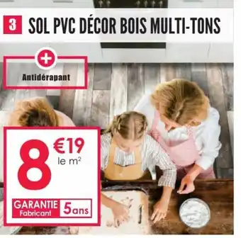 Décor Discount Sol PVC décor bois multi-tons offre