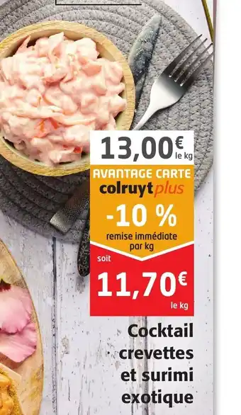 Colruyt Cocktail crevettes et surimi exotique offre