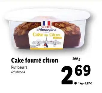 Lidl Cake Fourré Citron offre