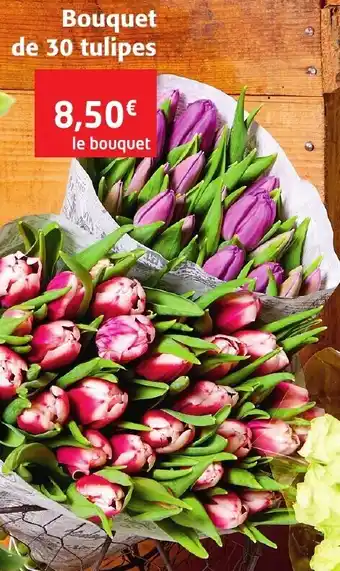 Colruyt Bouquet de 30 tulipes offre