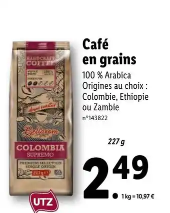 Lidl Café En Grains offre