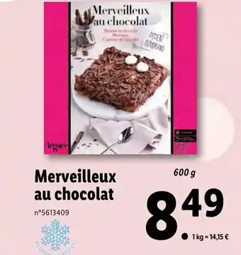 Lidl Merveilleux Au Chocolat offre
