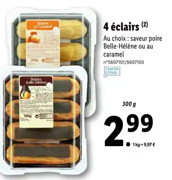 Lidl 4 éclairs offre