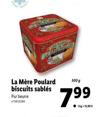 Lidl La Mère Poulard Biscuits offre