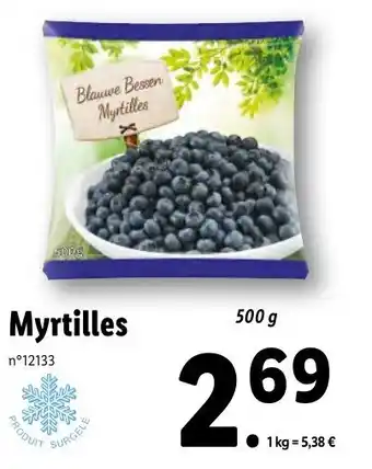 Lidl Myrtilles offre