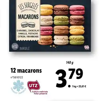 Lidl 12 Macarons offre