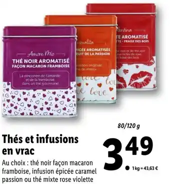 Lidl Thés Et Infusions En Vrac offre