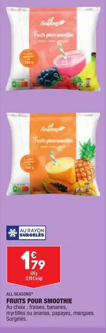 ALDI Fruits Pour Smoothie offre