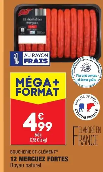 ALDI 12 Merguez Fortes offre