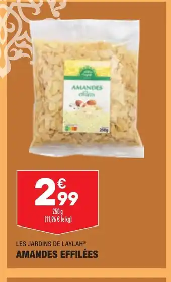 ALDI Amandes Effilées offre