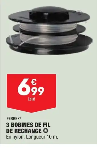 ALDI 3 Bobines de Fil offre