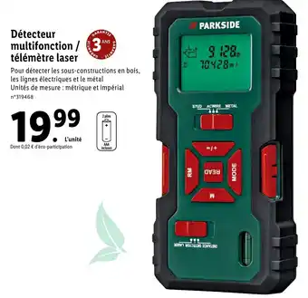 Lidl Détecteur Multifonction offre