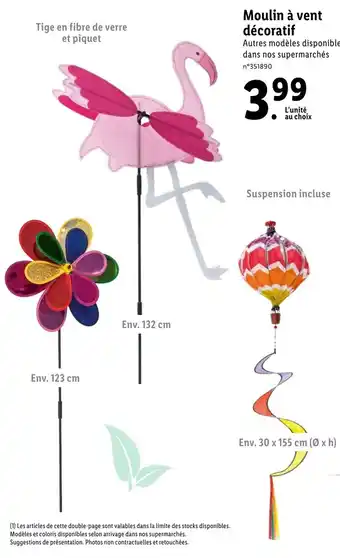 Lidl Moulin à Vent Décoratif offre