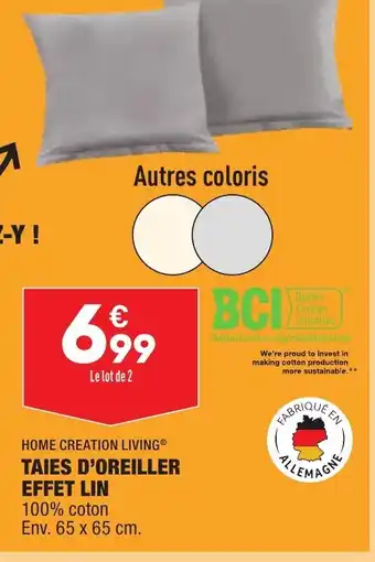ALDI Taies d'Oreiller offre