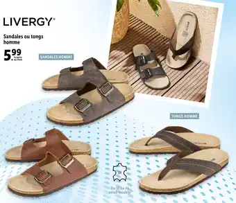 Lidl Sandales Ou Tongs Homme offre