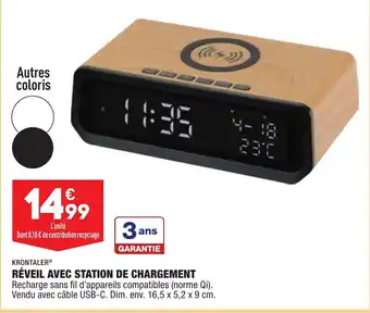ALDI Réveil Avec Station de Chargement offre