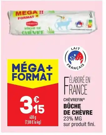 ALDI Bûche de chèvre offre