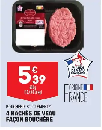 ALDI 4 Hachés de Veau offre