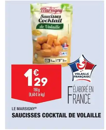 ALDI Saucisses Cocktail de Volaille offre
