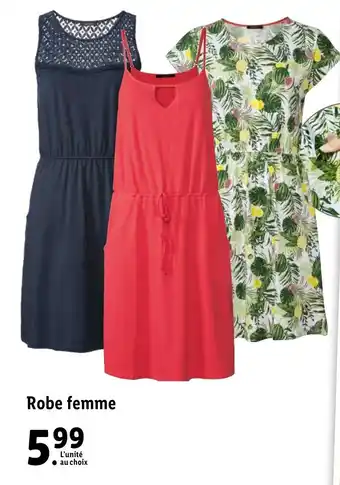 Lidl Robe Femme offre